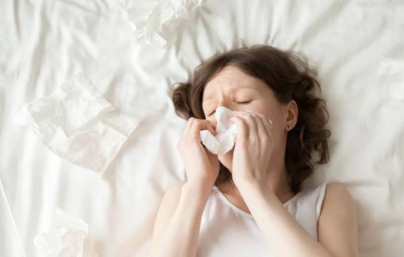 Sleeping Prevent Sneezing